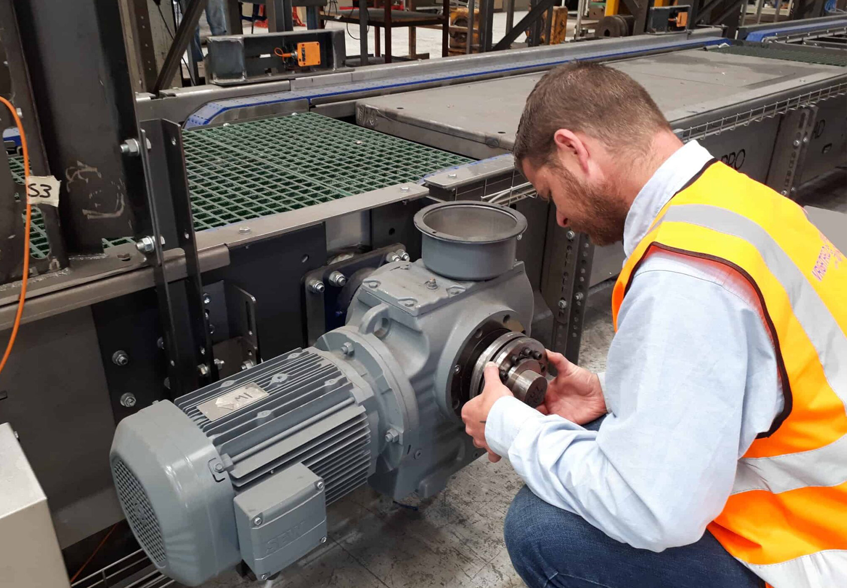 servicing of conveyor systems by Wrightfield breakdown